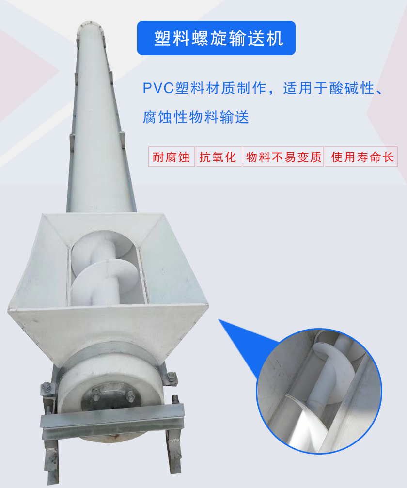 PVC塑料材质制作,适用于酸碱性、腐蚀性物料输送