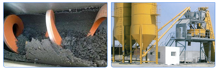 混凝土无轴螺旋输送机现场图片