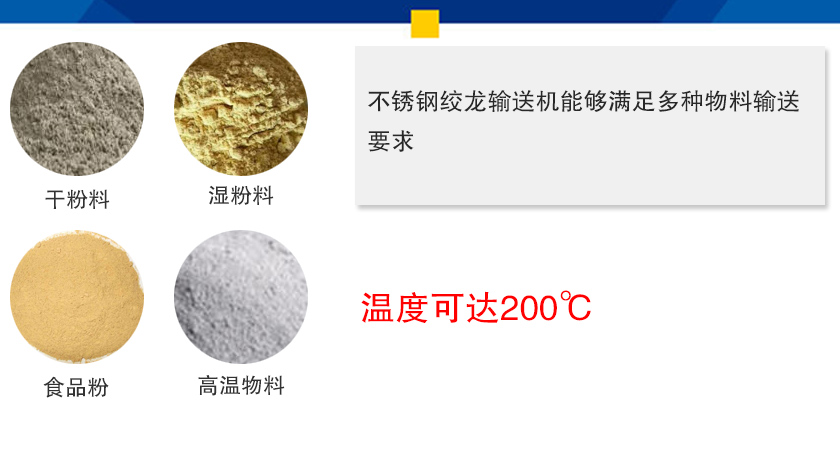 不锈钢绞龙输送机行业应用